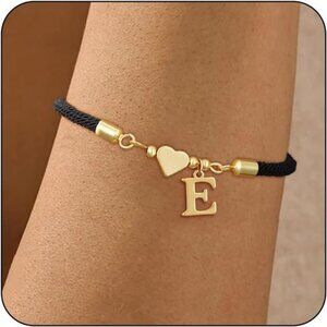 Initial Bracelets for Women E